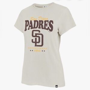 47 Brand San Diego Padres Vintage White Tee, Sizes Medium & Large